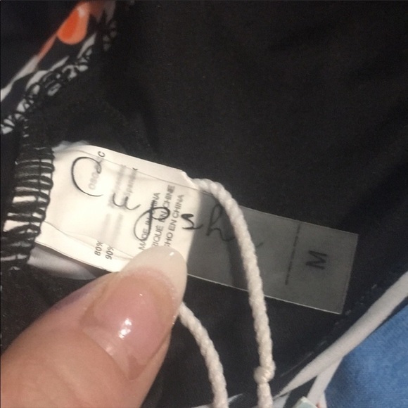 Cupshe Mixed Print Monokini Floral & Stripe NWT - Picture 8 of 11